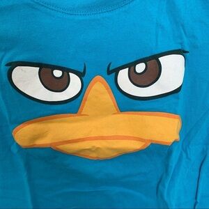 EUC Disney Phineas and Ferb Perry face tshirt